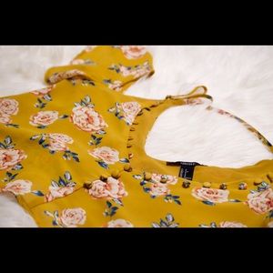 Forever 21 floral pattern shirt